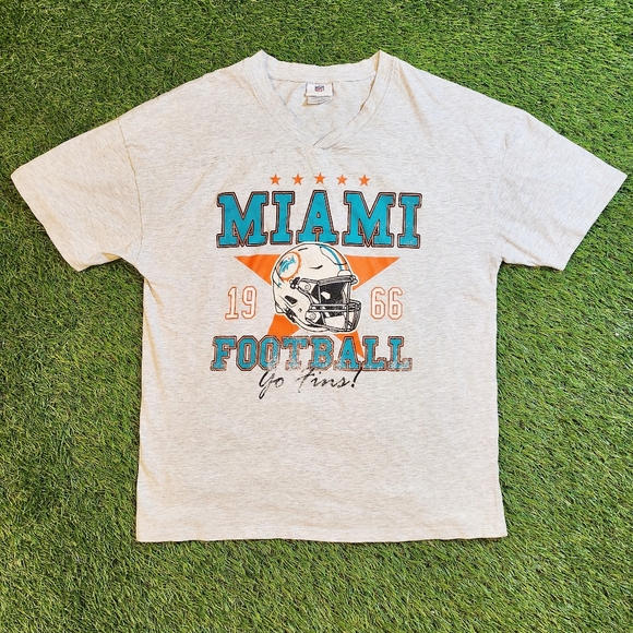 NFL Other - Vintage 90s Y2k NFL Miami Dolphins Football Gray Tee NFL Rare
